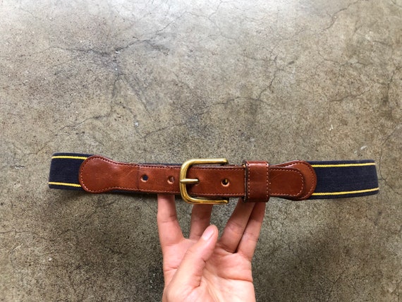 COACH Cotton and Leather Belt Coach | Accessories | Coach Leather Cotton Belt | Poshmark main image 2