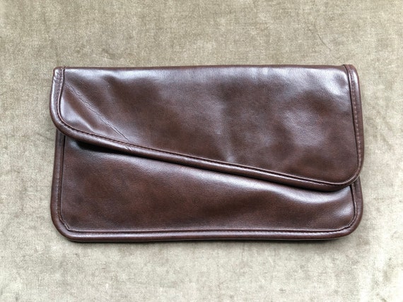 1960s 70s Built In Compact Mirror Retro Mod Faux … - image 3