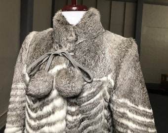 Faux fur chubby jacket sale