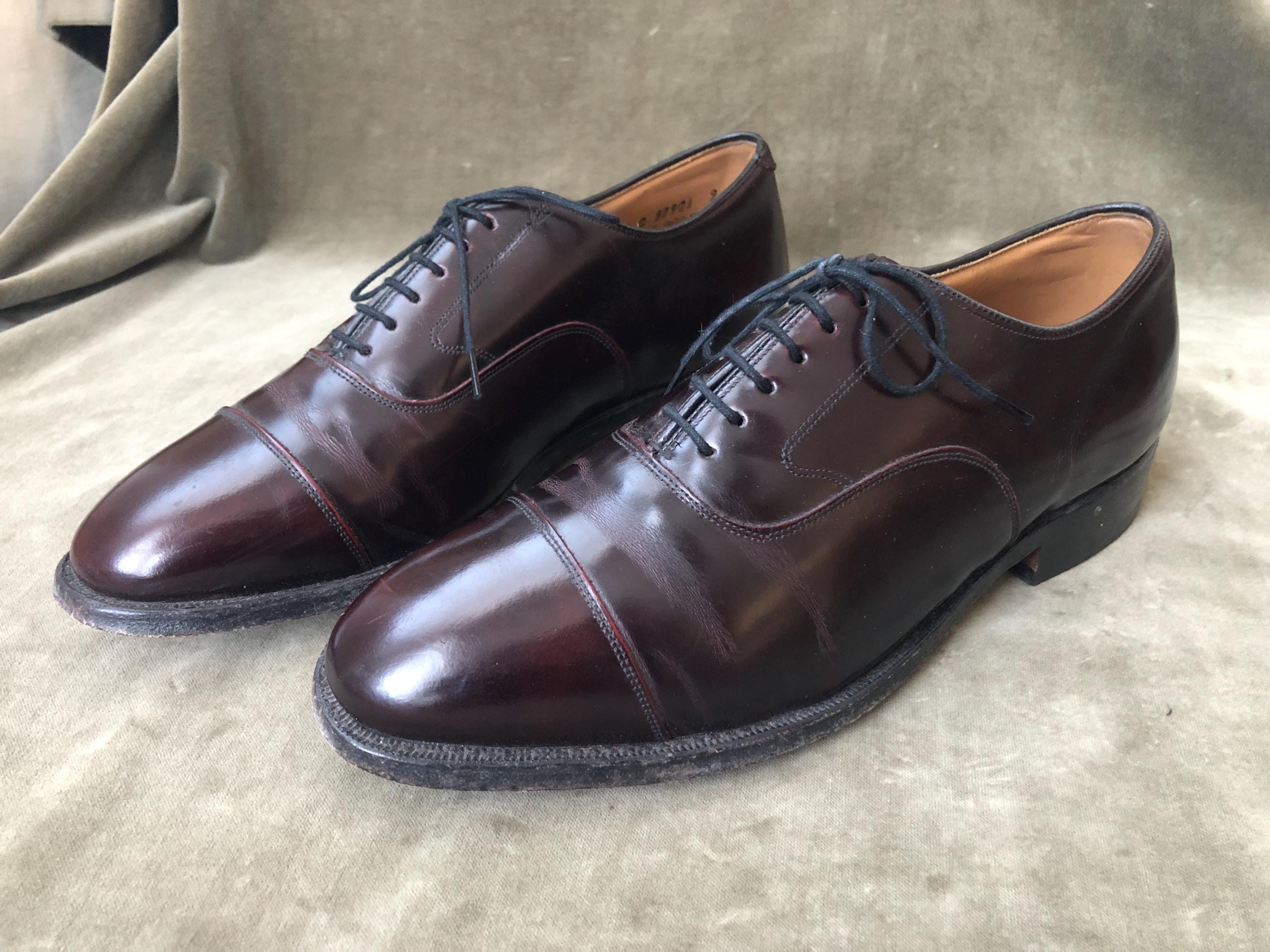Johnston & Murphy MELTON Size 10 D Burgundy Leather Cap‎ Toe Oxford Dress Shoes Men main image 4