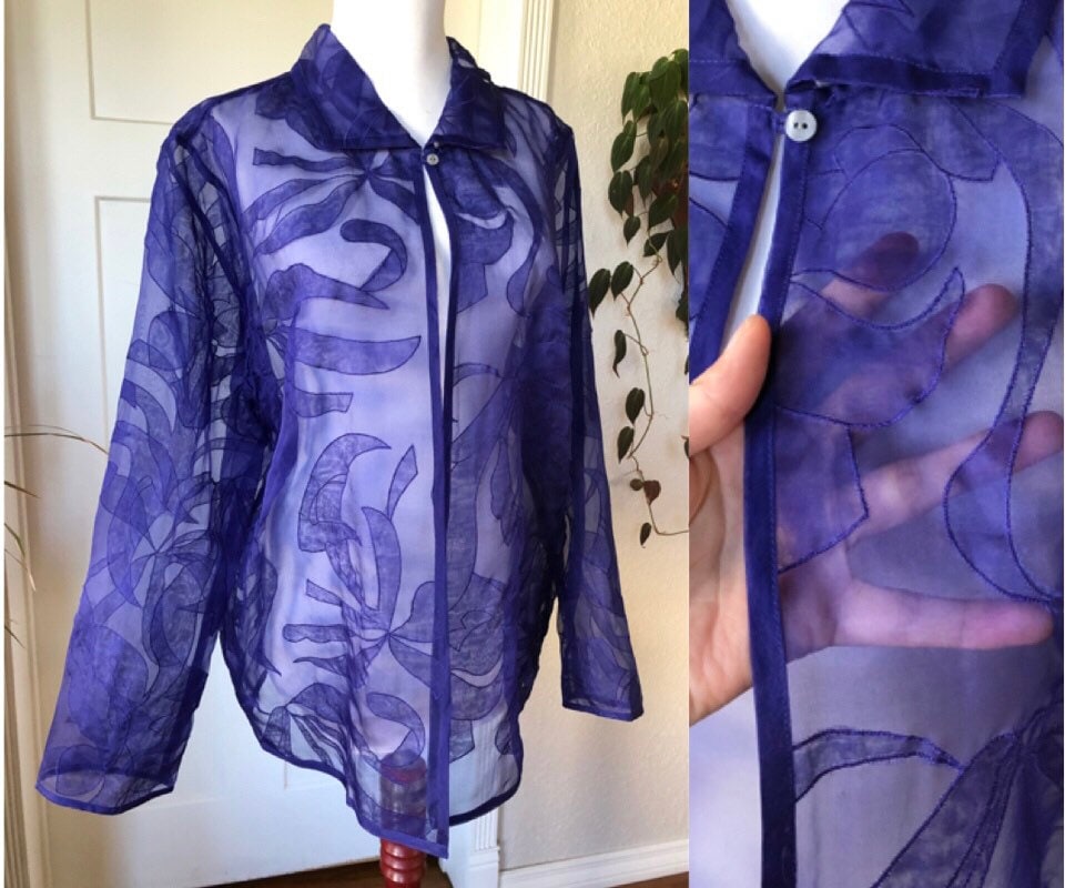 Sheer Long Sleeve Blouse  Custom Made To Order – Crossdressing Closet