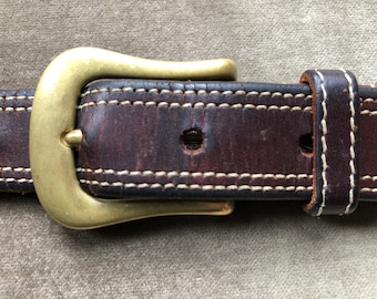 Vintage Ceramic Buckle with Multi Color Snake Skin Belt Circa 90’s 90s Genuine Snakeskin Patchwork Multicolor Leather Belt  main image 4