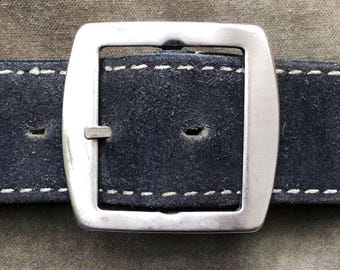 Vintage Paris Black Leather Belt: Full Grain Cowhide, Snap  display picture 1