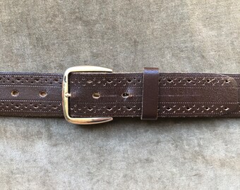 60s 70s vintage leather belt W29〜W34 Vintage 60s & 70s Style Leather Belt — The Cause Closet