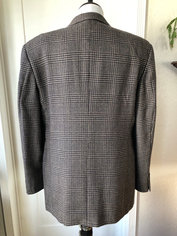 Vintage Mens Valentino Uomo Wool Glen Urkquhart P… - image 8