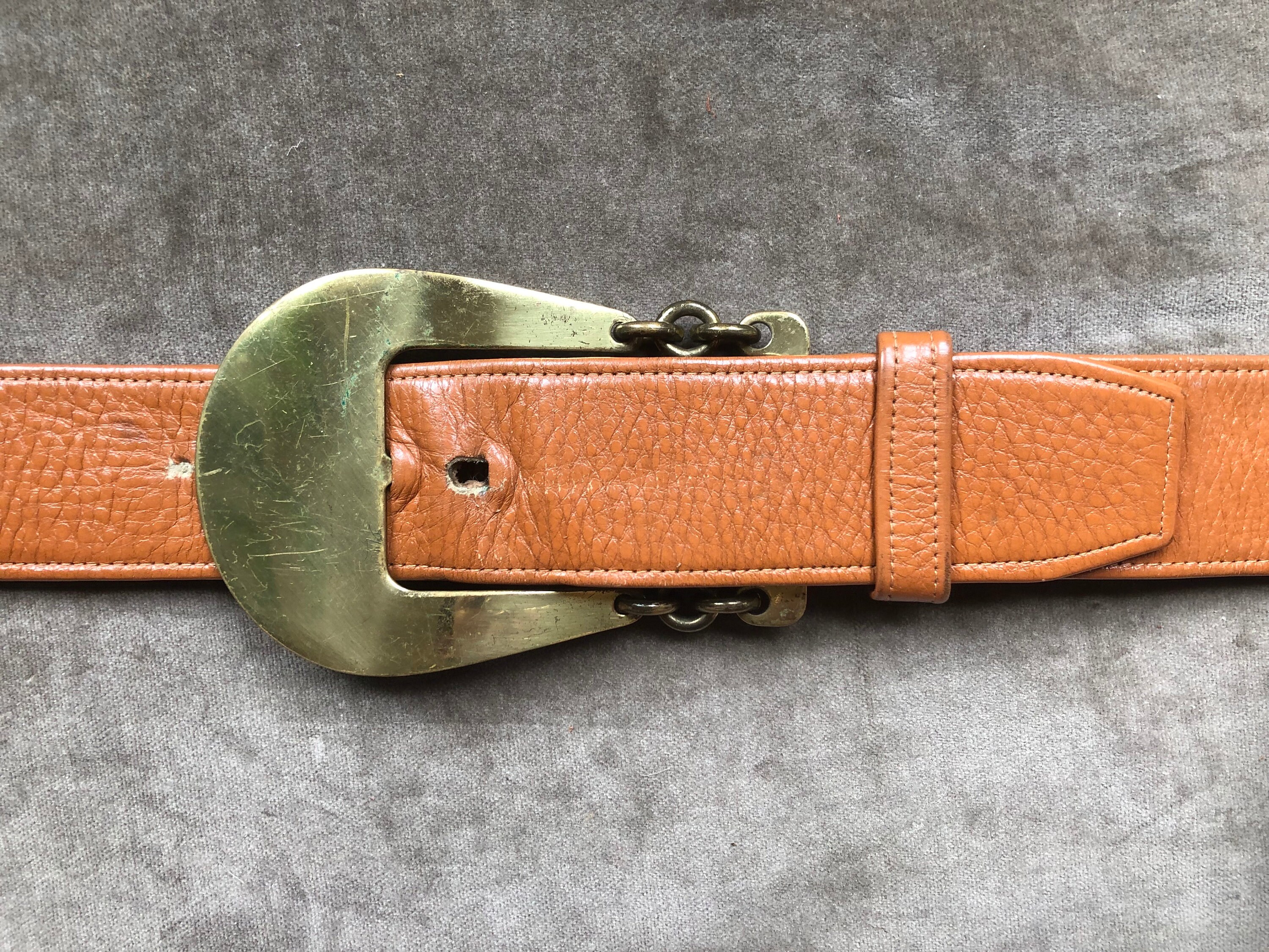 Vintage 1970\'s Roger Van Black leather cosplay Corset Wide Belt brass buckle Roger Van S Belt - Etsy main image 2