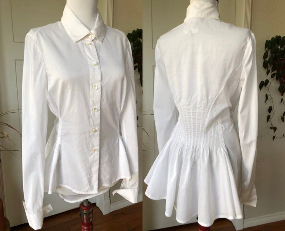 【2025年最新】大人気ブランドの人気アイテム  Preston Nigel & Fitted Blouse Equestrian Cotton White Knight トップス