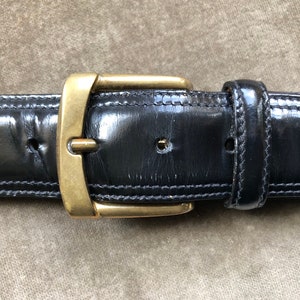 Vintage Johnston & Murphy Shiny Polished Black Leather Vintage Mens Dress Belt Size S M Solid Brass Buckle USA 1990s 90s 30 31 32 Waist - Etsy Vintage Johnston & Murphy Shiny Polished Black Leather Vintage Mens Dress Belt Size S M Solid Brass Buckle USA 1990s 90s 30 31 32 Waist - Etsy