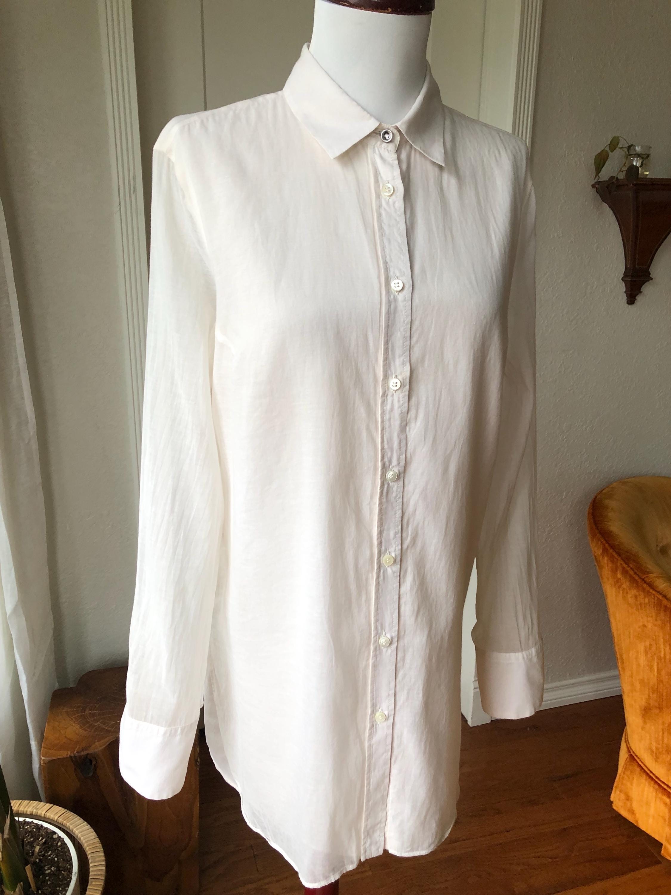 Brunello Cucinelli Silk Cotton Clay Dirty White Oxford