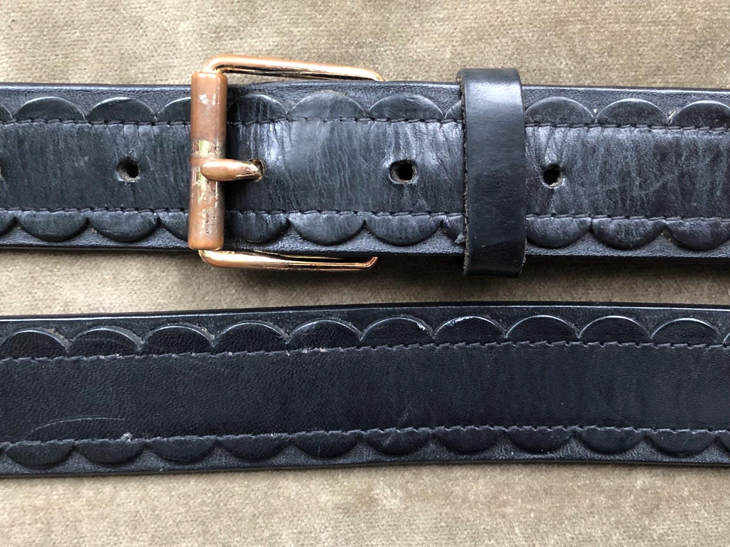 Brooks Brothers Black Patent Leather Belt with Gold Buckle Brooks Brothers Black Genuine Leather Belt Gold Tone Single  main image 4