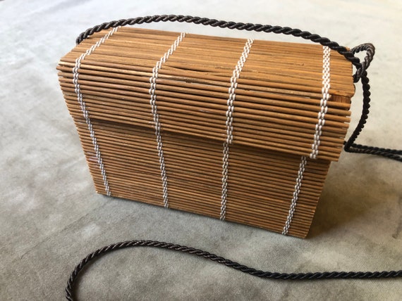 Handmade Wooden Bamboo Sushi Rolling Mat Repurpos… - image 1
