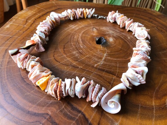 Chunky Natural Seashell Pooka Shell Graduated Sho… - image 8
