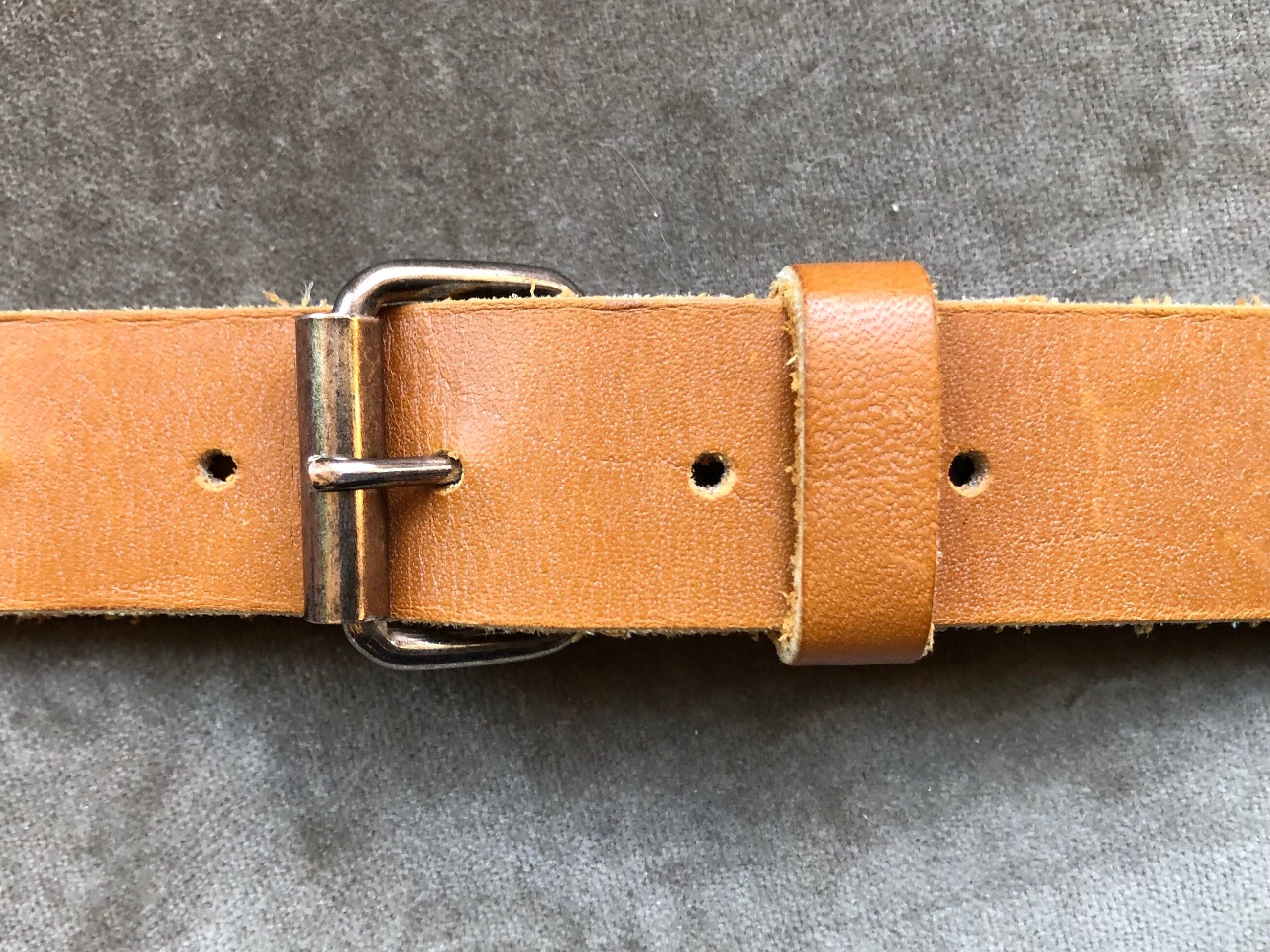 Bill Blass cognac brown suede leather belt BILL BLASS GENUINE LEATHER BROWN BELT SIZE 44 | eBay main image 2