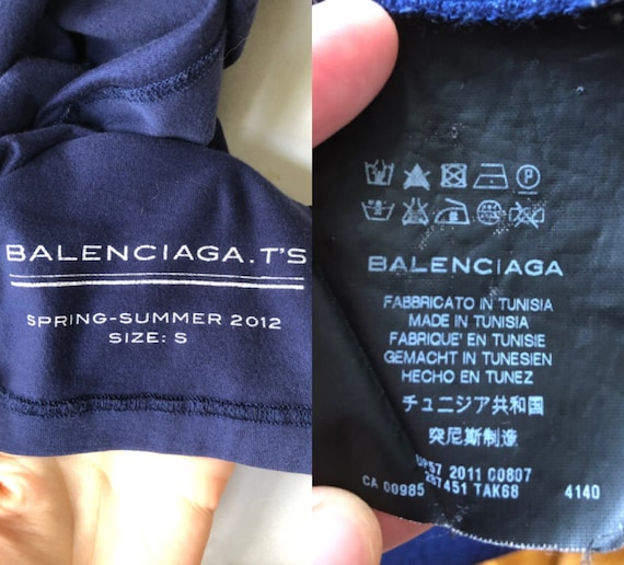Auth BALENCIAGA T's Graphic Logo Back Silkscreened Sleeveless Knit