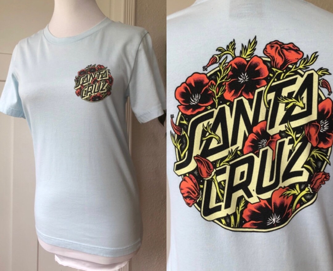 Santa Cruz Womens Light Baby Powder Blue Orange California