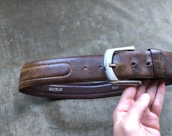 60s 70s Thick Wide Brown Smooth Soft Heavy Duty Glove