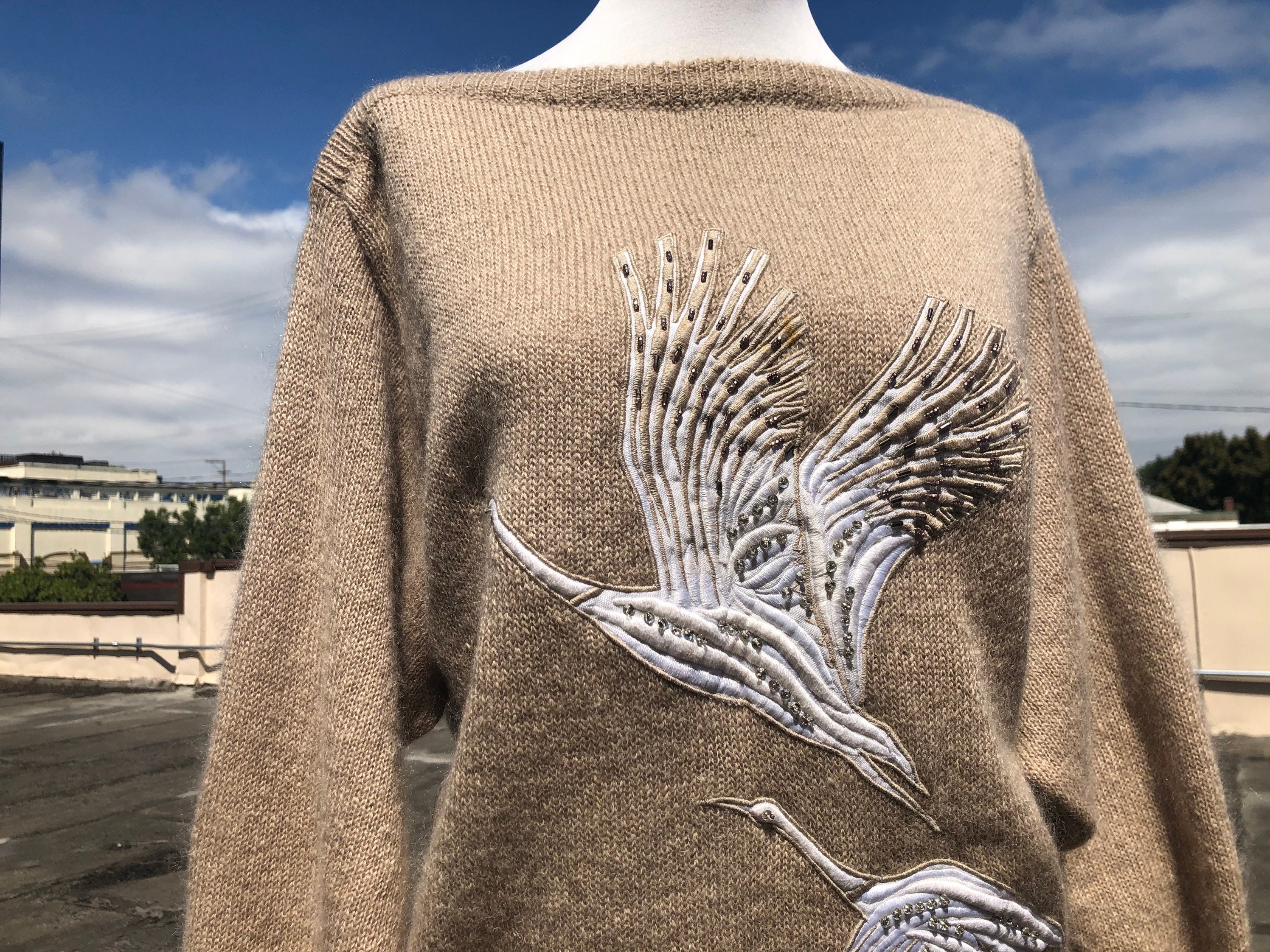 Swan Sweater - Etsy