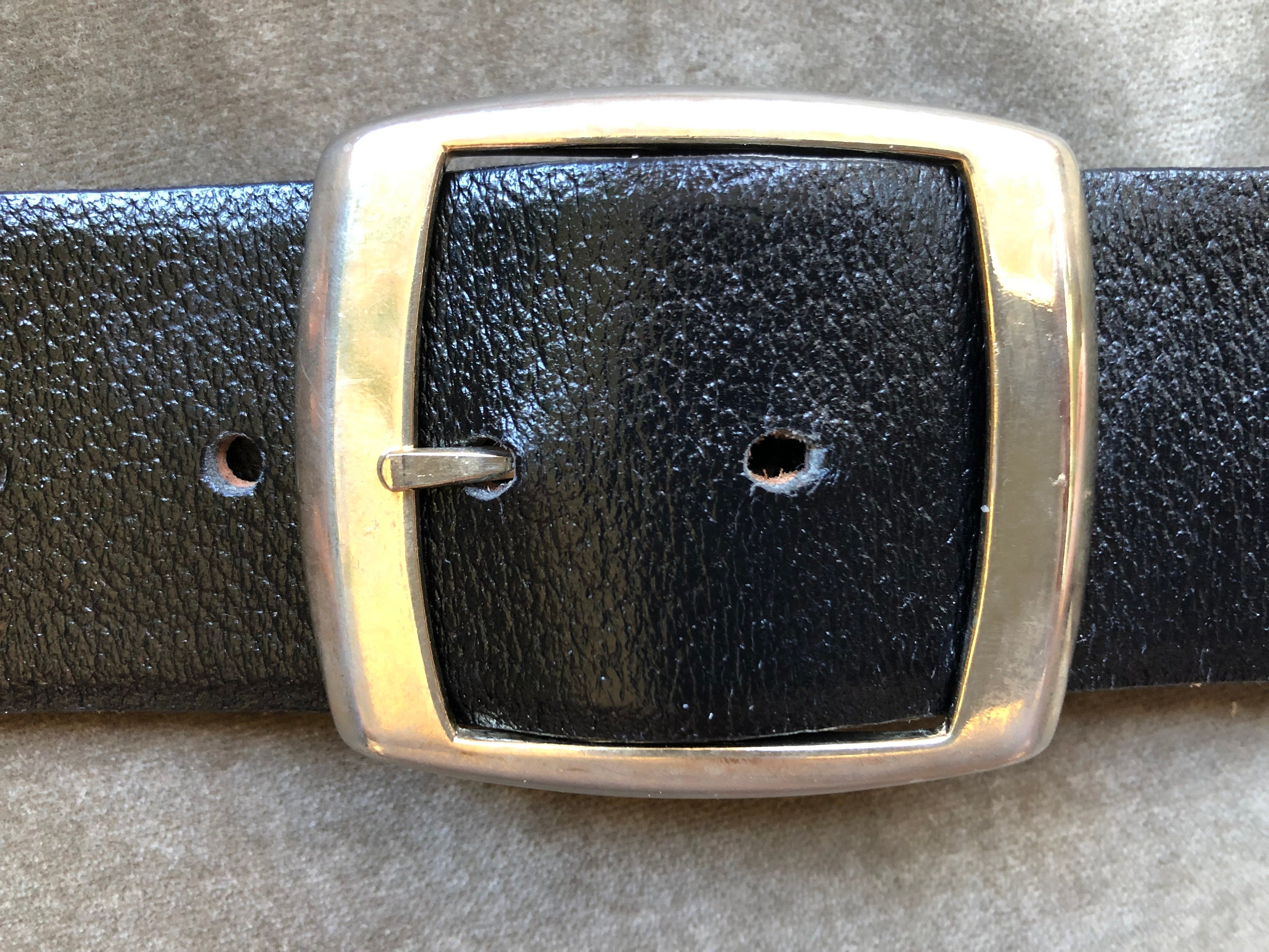 Antique Brass Removable Belt Buckle, Bronco Belt Buckle - Iron