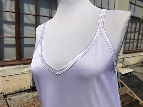 Vanity Fair White Knit Nylon Spandex Neglige Slip