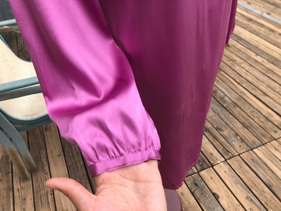 Silk Satin Slip Dress Pink Fuchsia Lilac Charmeus… - image 3