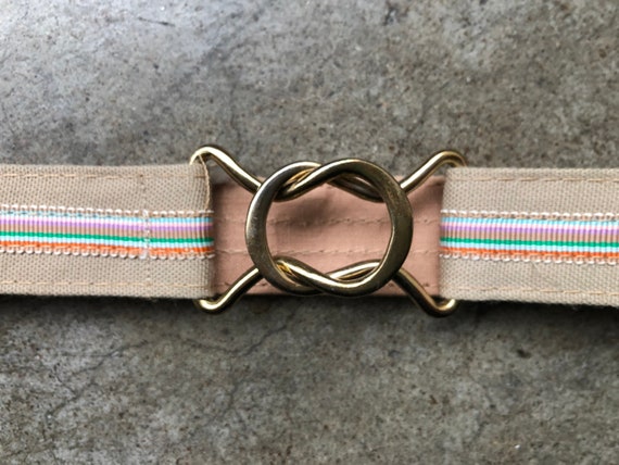Vintage handmade preppy colorful striped woven grosgrain ribbon belt rainbow il_fullxfull.2399952499_mugn.jpg main image 4