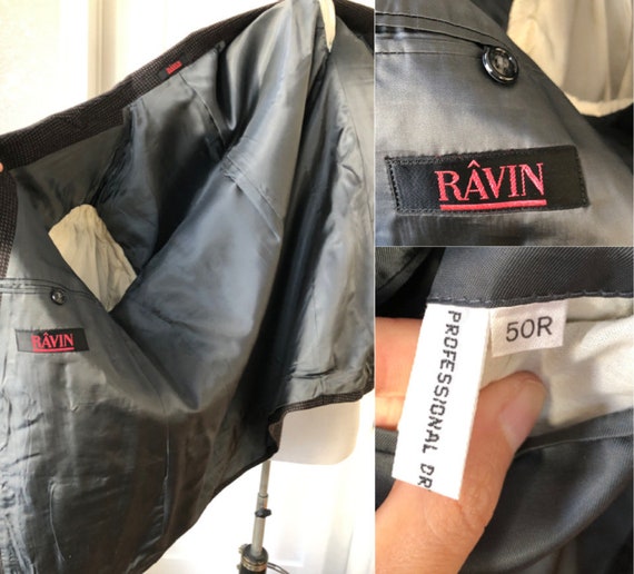 Ravin Italian Wool Double Breasted Sport Coat Siz… - image 10