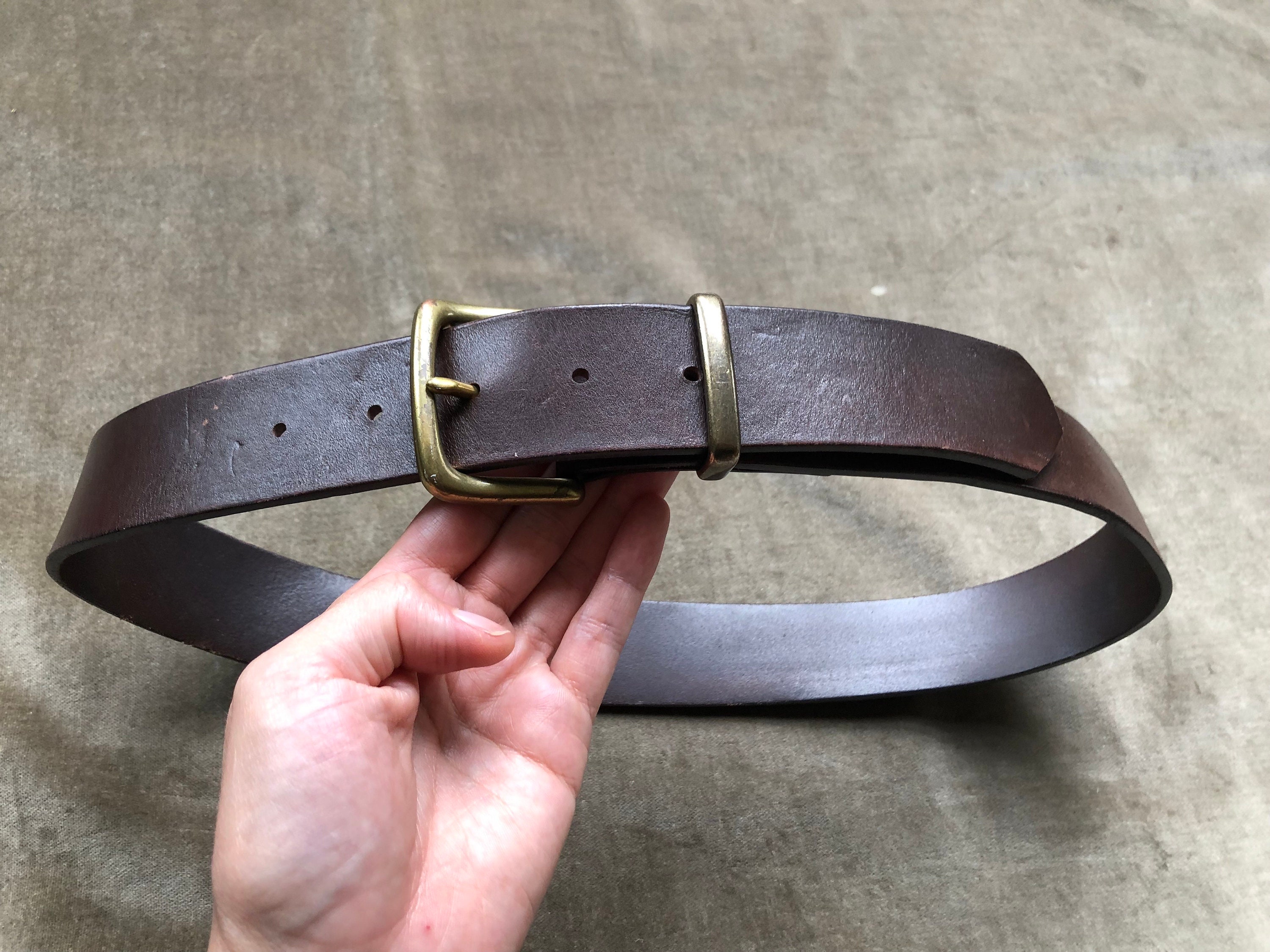 小物 Carhartt Tanned Leather Belt XL Carhartt Men's Casual Top Grain Saddle Leather Triple Stitch
