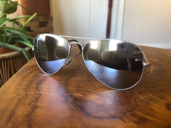 Ray-Ban Mirrored Aviator Sunglasses RB 3025 Large… - image 3