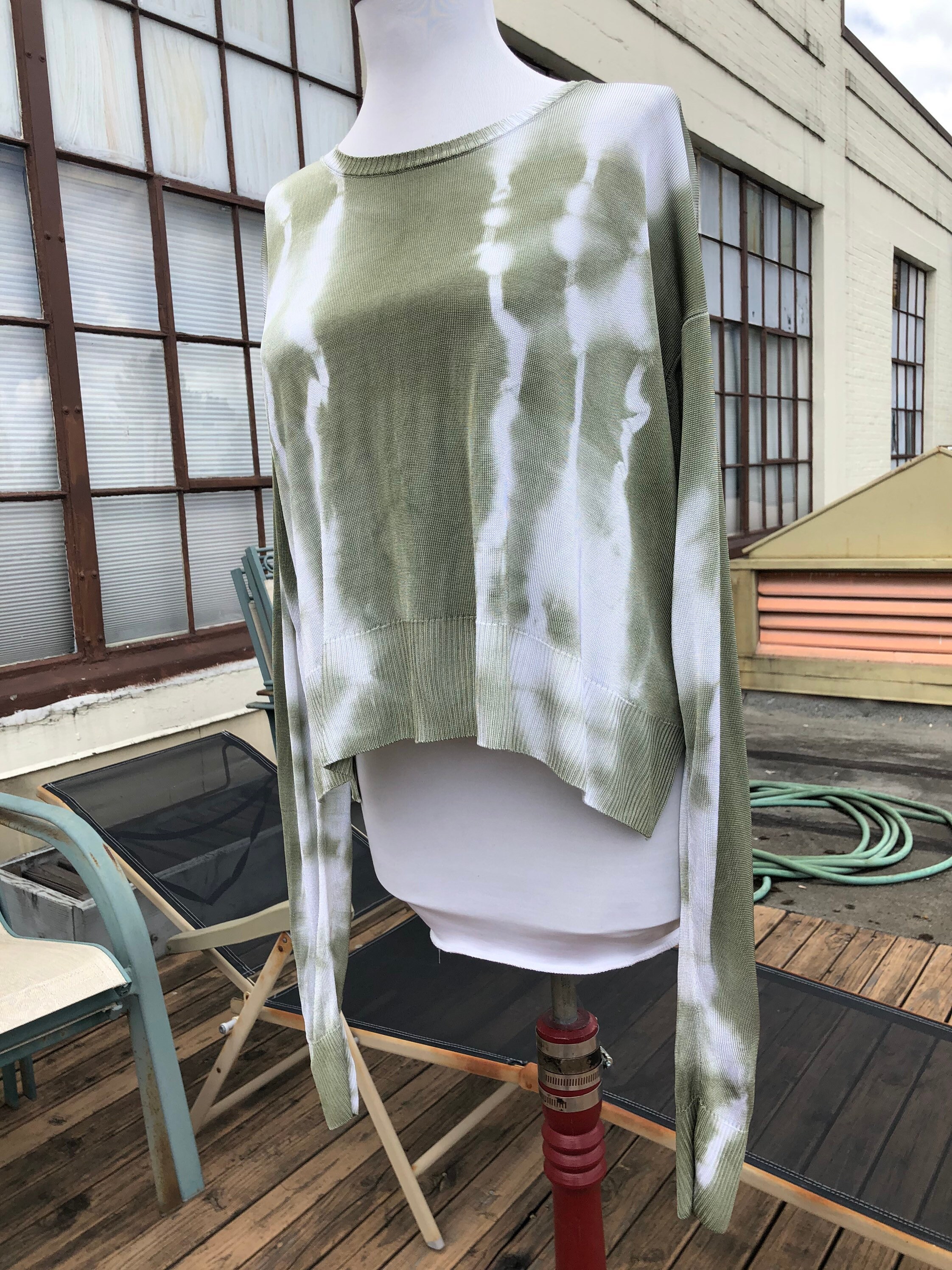 MM6 Maison Martin Margiela Slinky Thin Knit Boxy Pullover MM6 Maison Martin Margiela Slinky Thin Knit Boxy Pullover