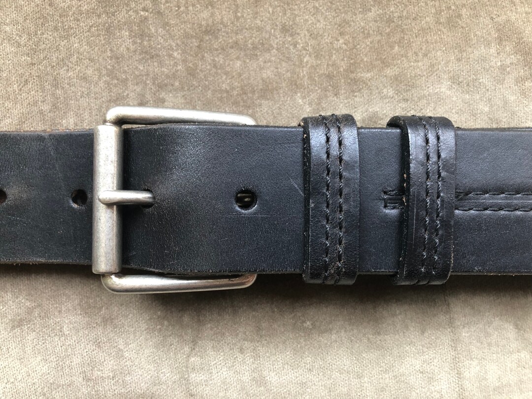 ベルト DOFFJASON Cowhide single eyelet hard leather belt BLACK DJ24 JASGOOD Mens Western Leather Belt Strap Without Buckle 1.5