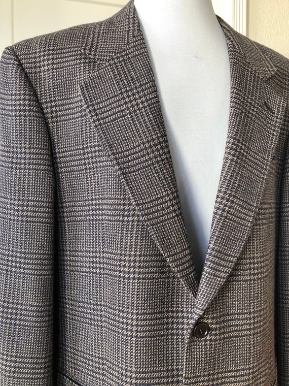 Vintage Mens Valentino Uomo Wool Glen Urkquhart P… - image 3