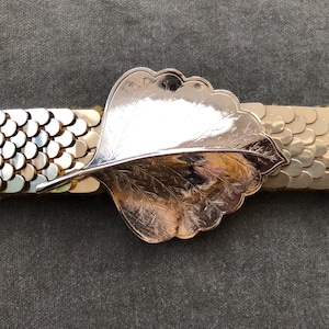 Vintage Metal Fishscale Stretch Belt - Etsy display picture 2