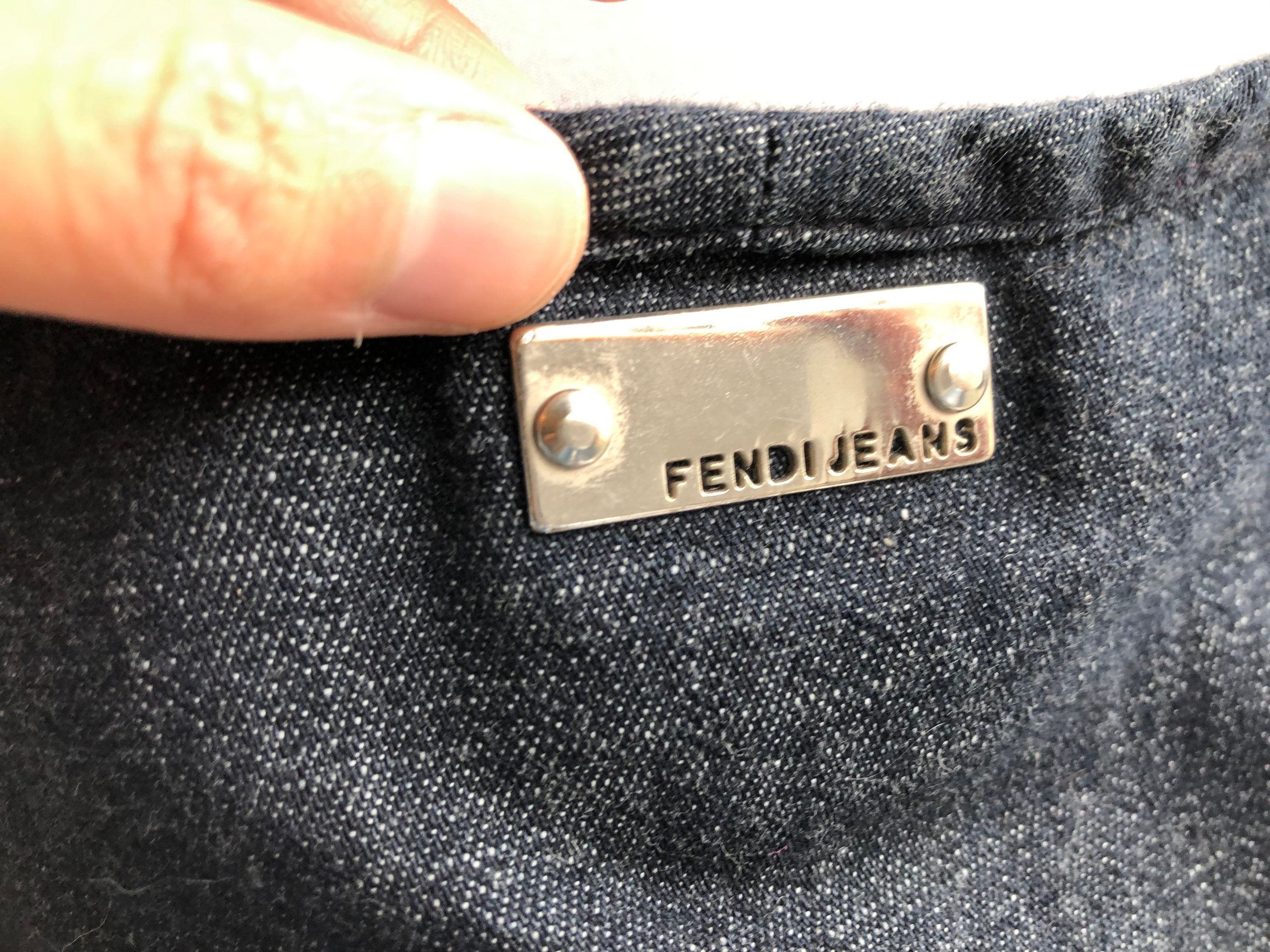 新品　90s FENDI JEANS タンクトップ　ノースリーブ　ヴィンテージ 新品 90s FENDI JEANS タンクトップ ノースリーブ ヴィンテージ