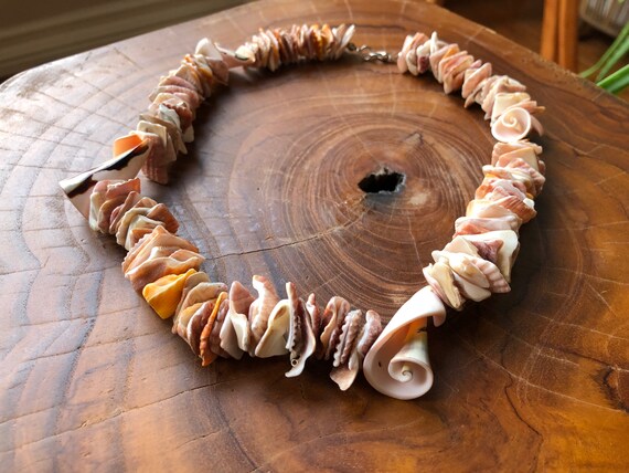 Chunky Natural Seashell Pooka Shell Graduated Sho… - image 6