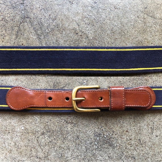 COACH Sporty Belt Leather Cotton Stretch Woven Surcingle  display picture 2