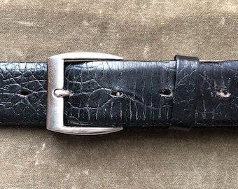 Angus Stoke Jessy Ceinture Western en Cuir de Buffle - Vintage Pour Homme et Femme - Cowboy et Rodéo - Sculptée à la Main