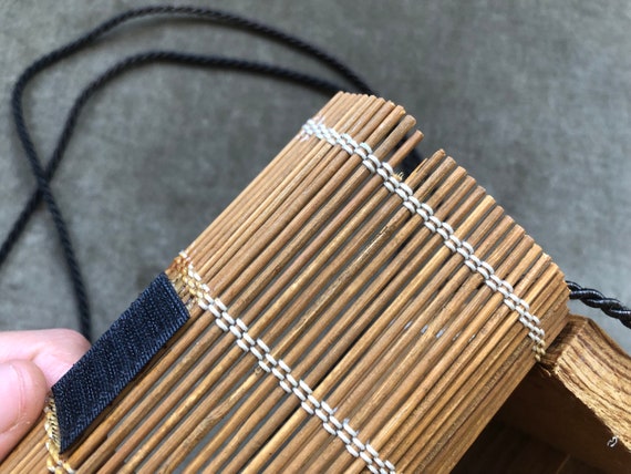 Handmade Wooden Bamboo Sushi Rolling Mat Repurpos… - image 8