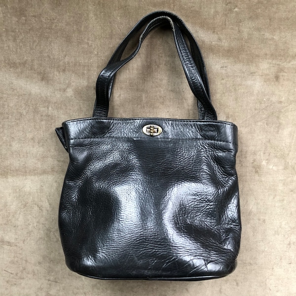 Funky Print Pattern Leather Tote Bag