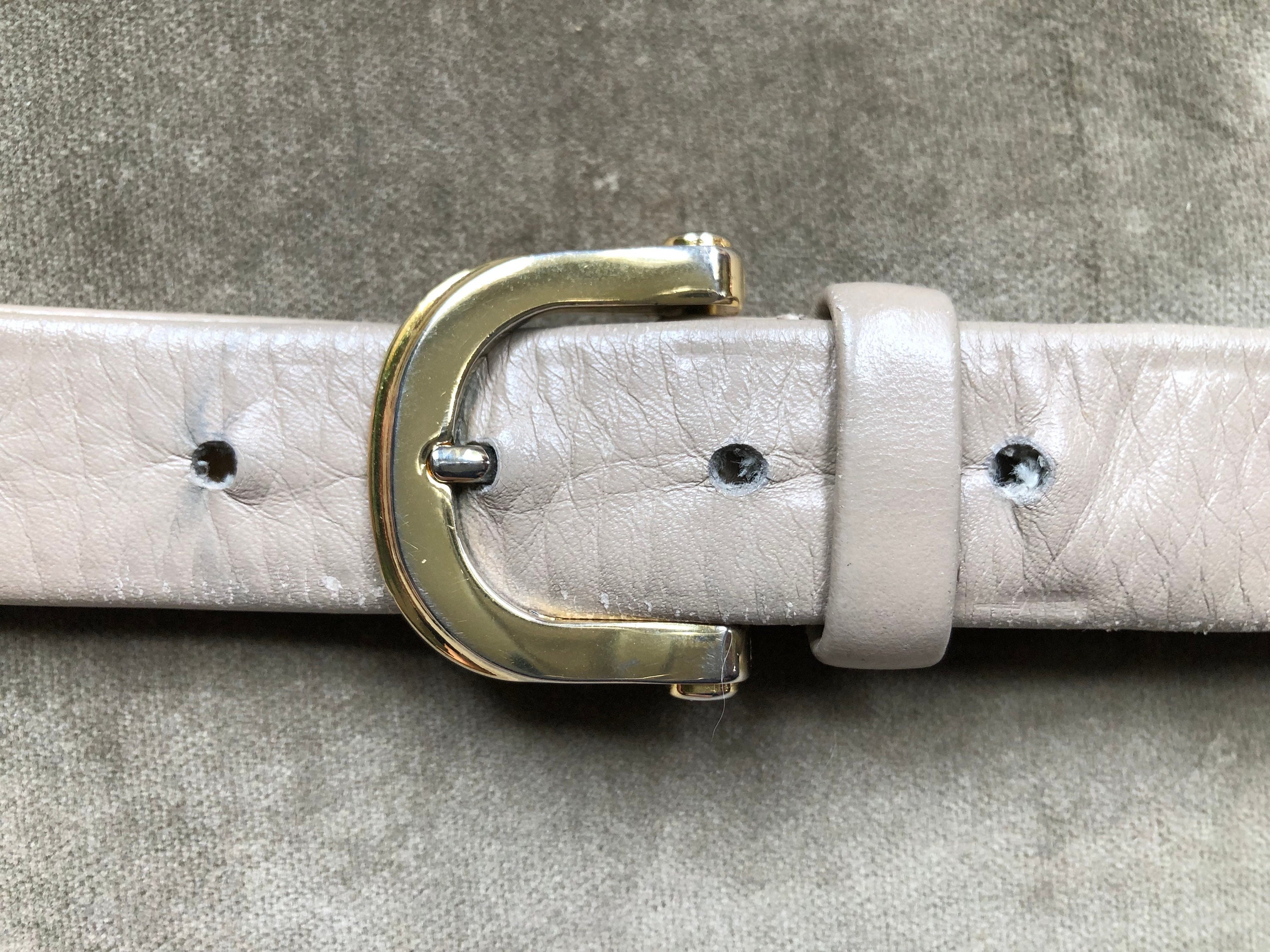 Vintage 60’s/70’s Grey Stretchy Strap Belt with Brass Y Hook Hardware Vintage Hook Belt - Etsy main image 4
