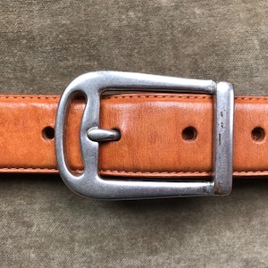 Ralph Lauren Butternut Cognac Tan Leather Equestrian Fashion Belt S 28 29 30 Waist Vintage 90s 1990s Southwestern Silver Buckle Horseshoe