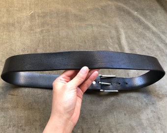 Vintage The Limited wide leather buckle 90’s Y2K 2.25 in black belt size Small Vintage The Limited leather wide 90 main image 4