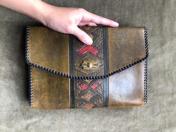 Japanese vintage leather bag - Gem Japanese vintage leather bag - Gem