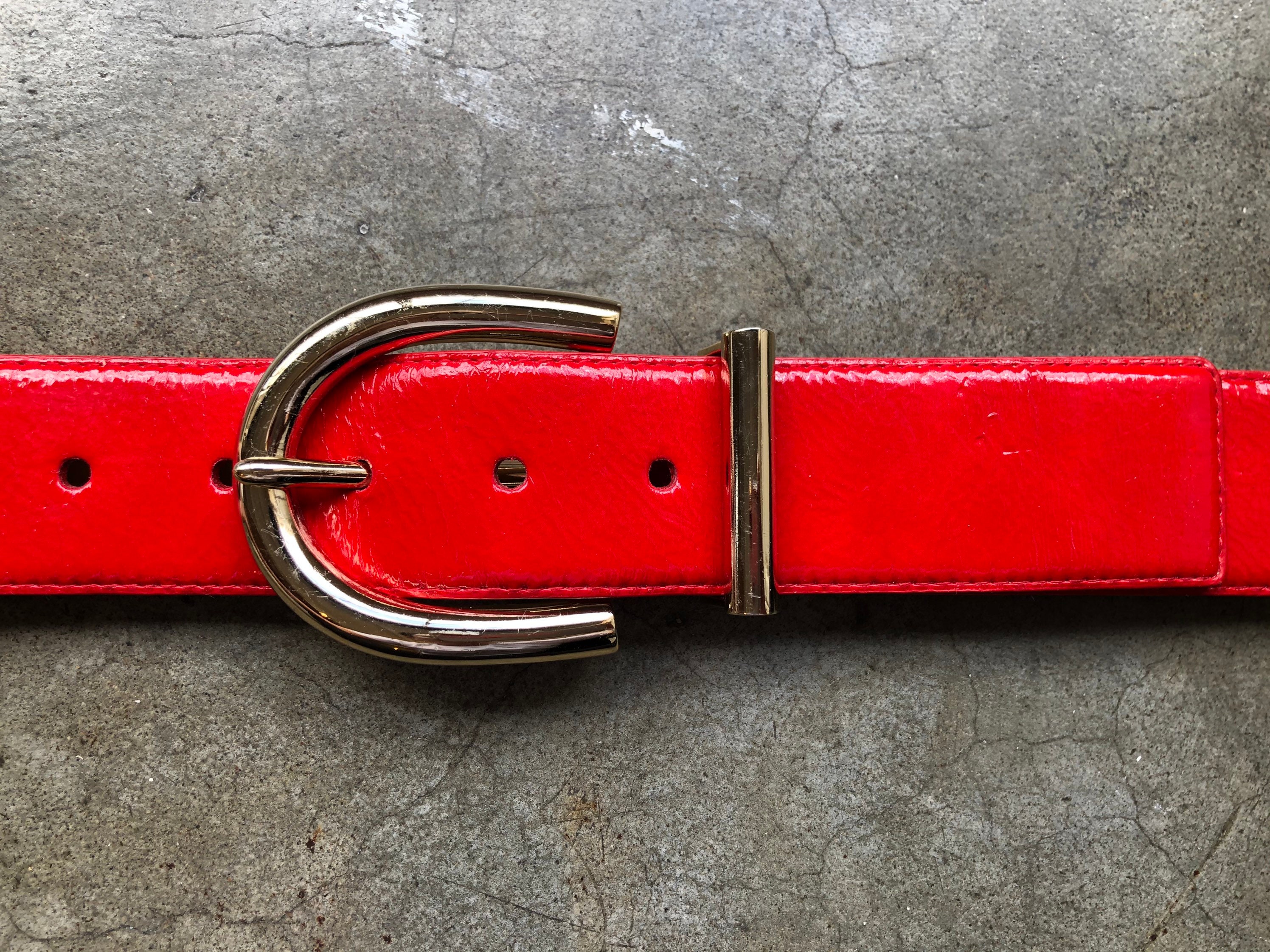 Michael Kors Red Patent Shiny Leather 