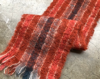 Vintage Australia multicolor mohair muffler ( ヴィンテージ