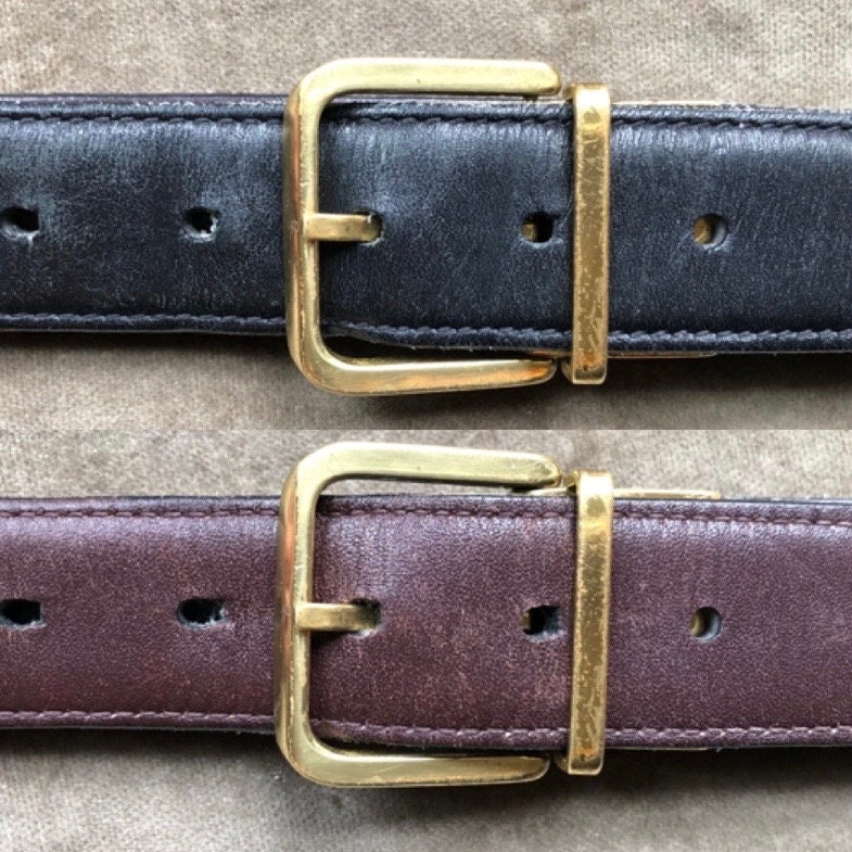 送料無料特集 | 激安の新品・型落ち・アウトレット 80s 70s Retro Belt Trouser Leather Reversible Brown Black 小物