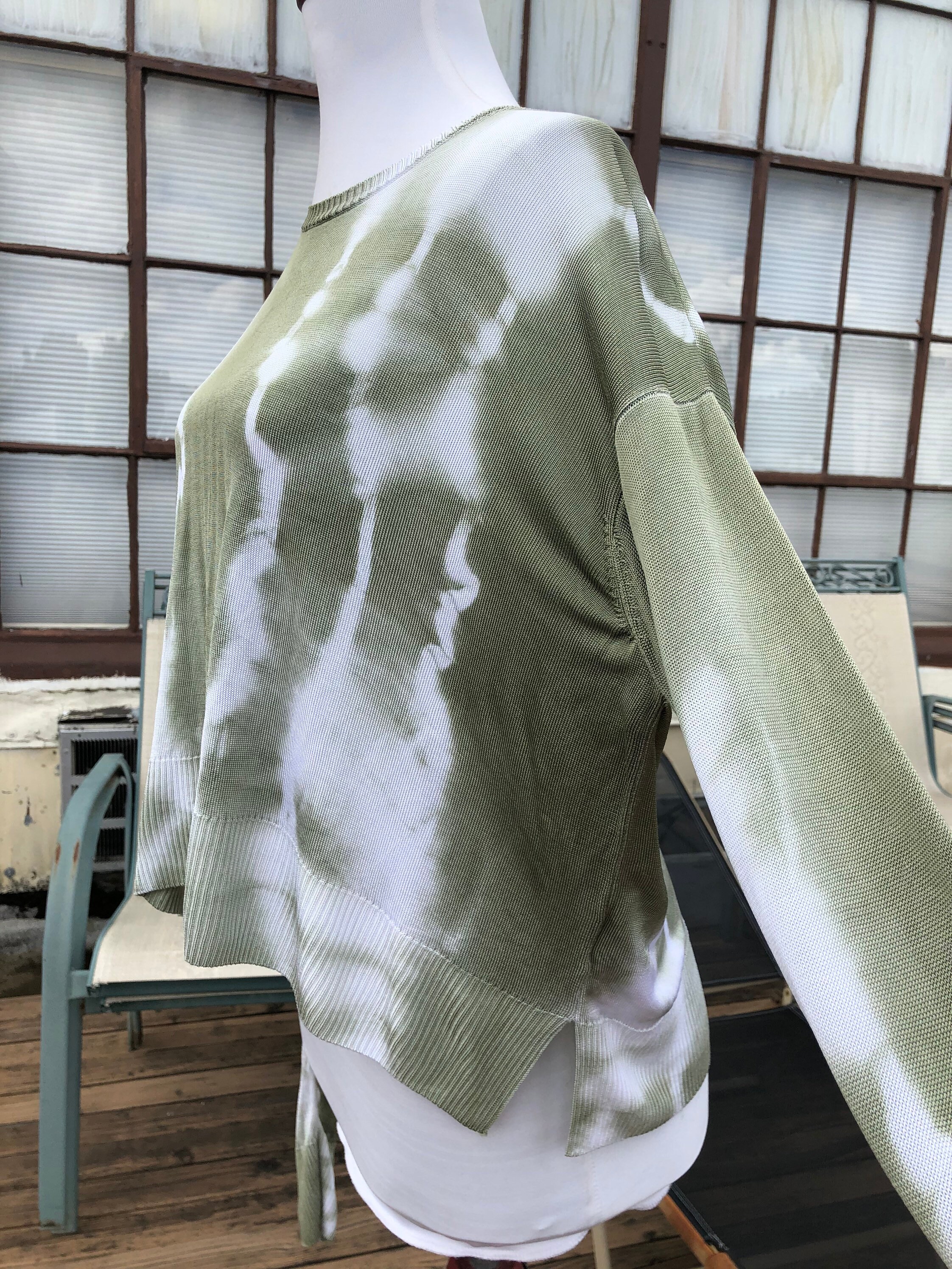 MM6 Maison Martin Margiela Slinky Thin Knit Boxy Pullover MM6 Maison Martin Margiela Slinky Thin Knit Boxy Pullover