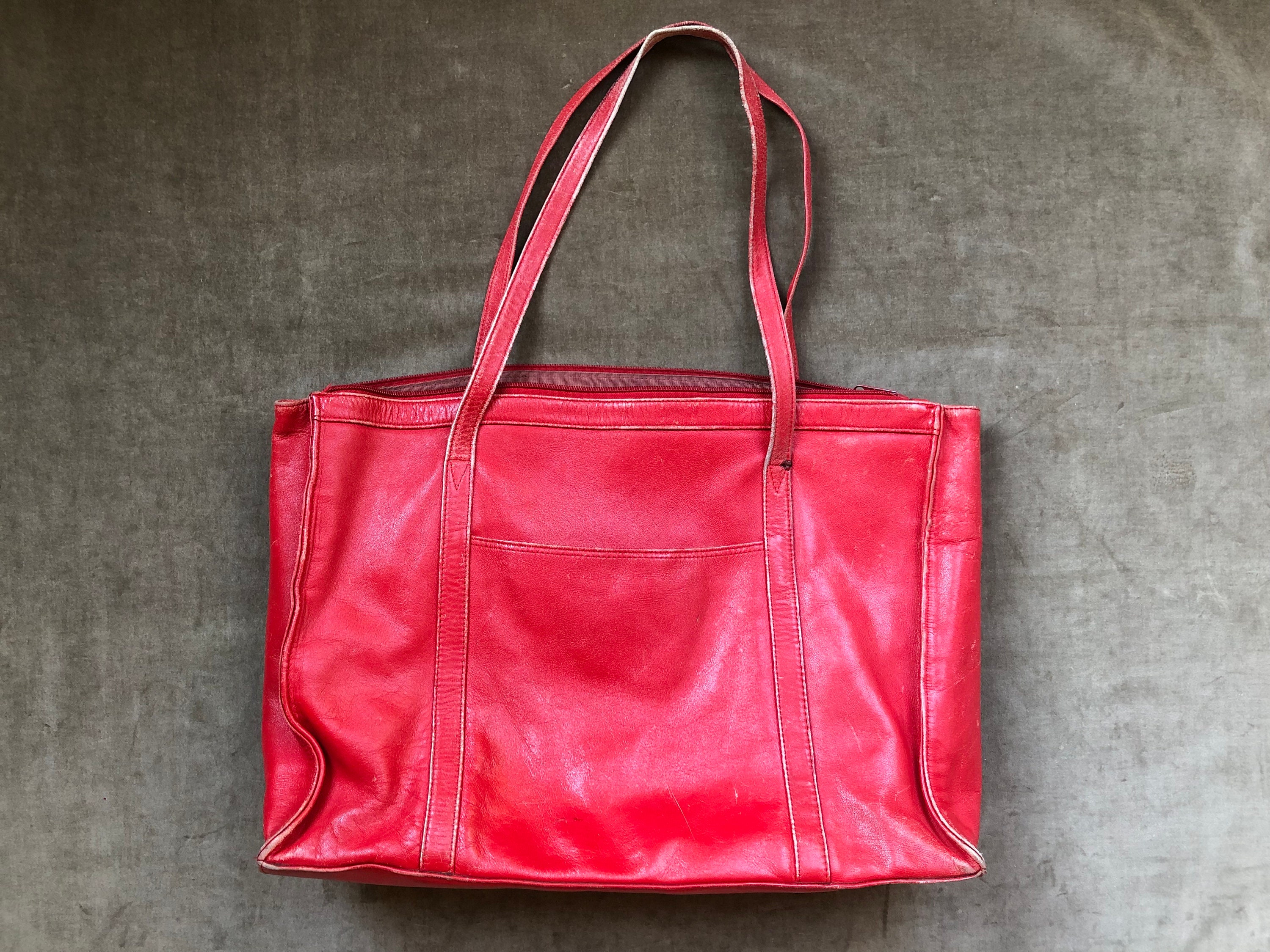 Large Red Purse Etsy