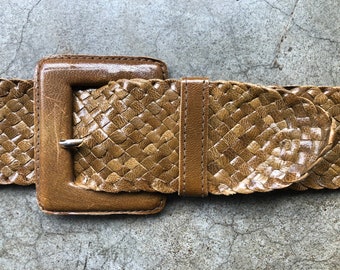 Vintage 80s Gold Tone Metal Scale Stretch Belt Womens Sz XS/S Retro Disco Boho This item is unavailable - Etsy main image 3