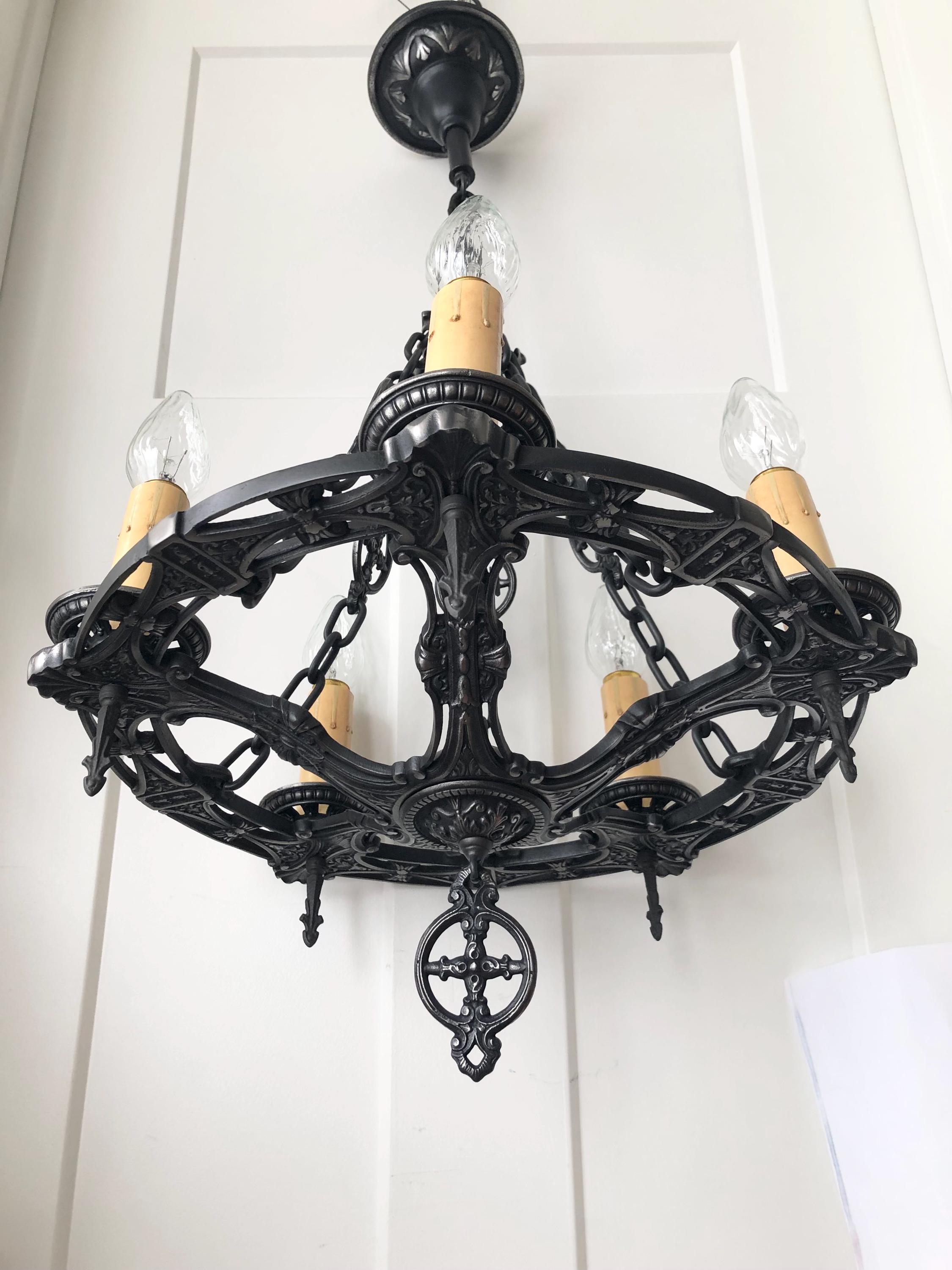1920s Antique Fully Restored Tudor Gothic Spanish Revival Cast