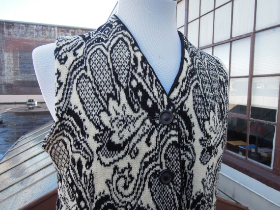 Vintage 50s 60s Catalina Paisley Floral Print Inta